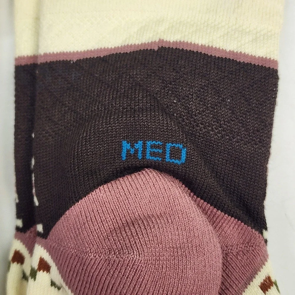 Stance‎ Womens Mistling Crew Socks Mid Cushion Floral Rose Pack Of 2 Medium